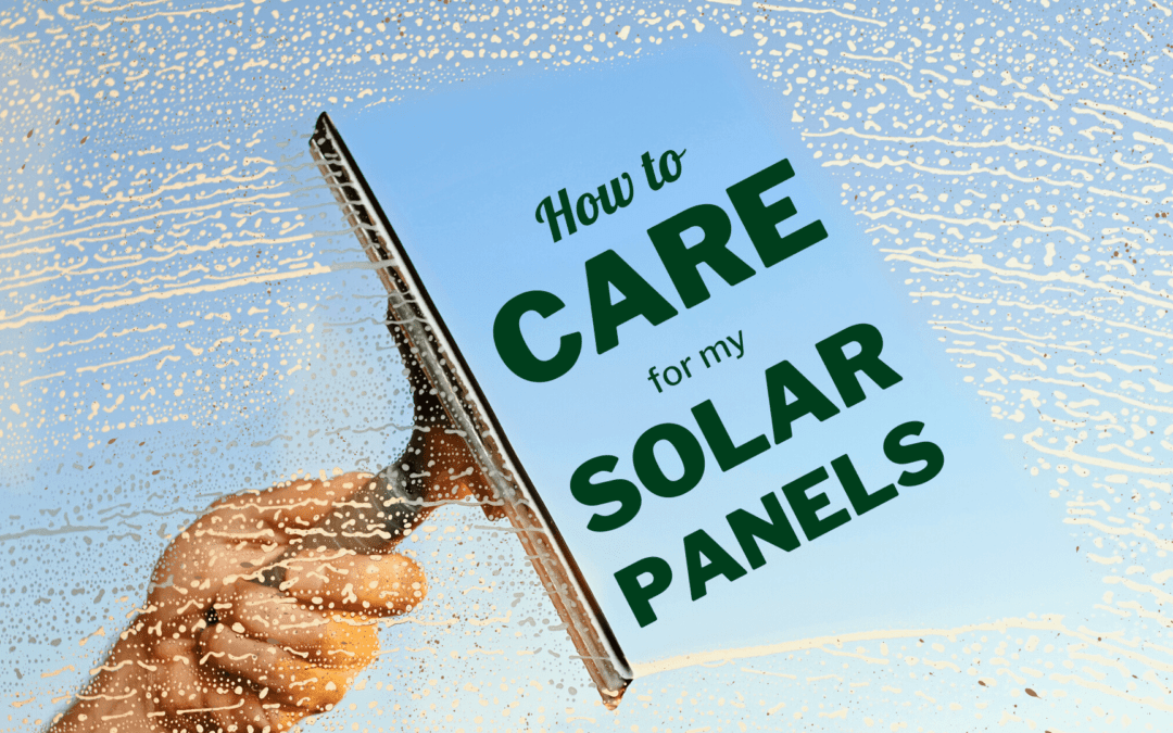 How to Care for My Panels