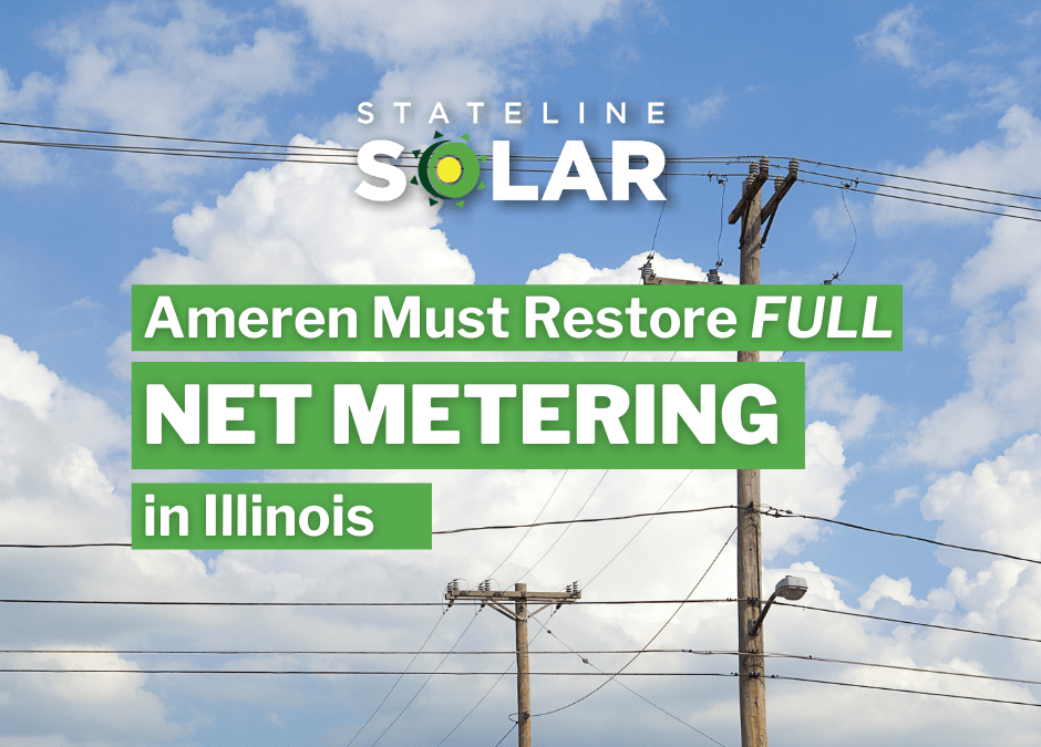 Ameren Must Restore Net Metering